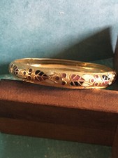 Bracelet Rigide Doré Décor