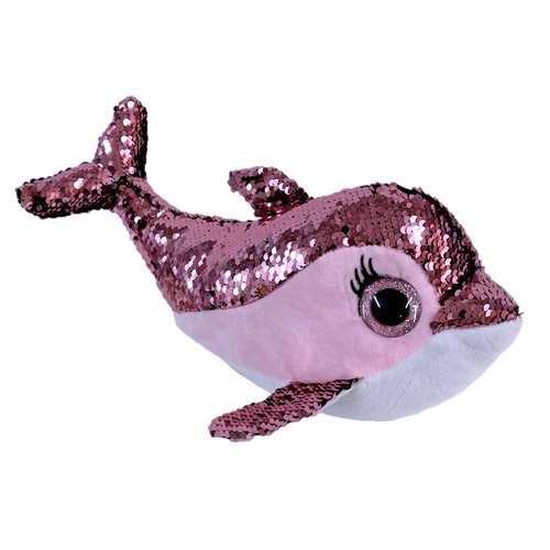 Delfin 40cm peluche paillettes - delfin,