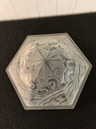 Vasque lustre signé - , j.