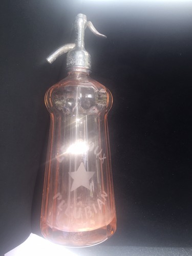 Siphon eau seltz rose forme - seltz,