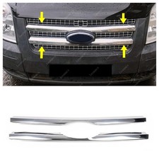 Pour FORD TRANSIT MK7 2006 à 2013 Calandre Chromé Grille 2 pcs INOXY