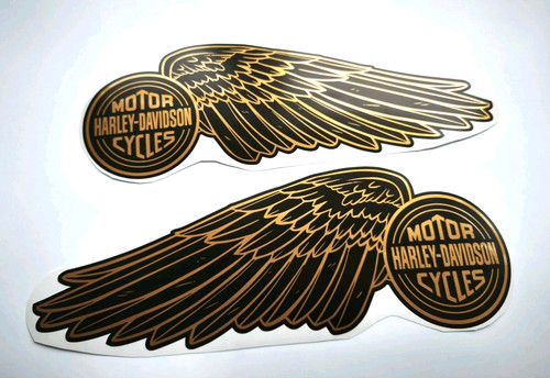 Harley davidson black - davidson, gold
