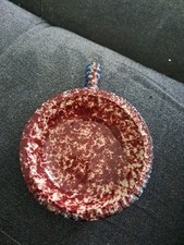 Ancien Poêlon Faience Céramique Accolay Art Déco Vintage Design 