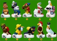 2012 HEP RONDE DES PAINS DROLES D'OISEAUX ! FEVE PORCELAINE 3D AU CHOIX