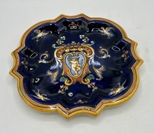 Assiette Gien bleu cobalt