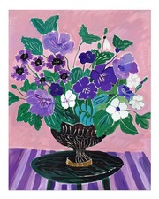 Bouquet fleurs art mural - de,