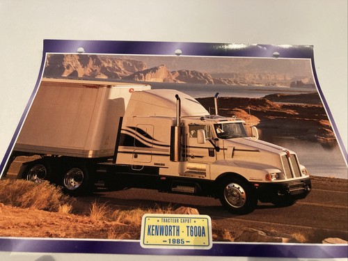 Tracteur capot kenworth t600a - tracteur,