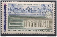 France 1973 Téléphone Autocommutateur Communications Tuileries Palais Immeuble