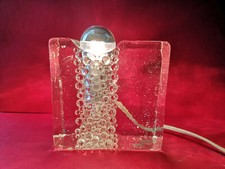 Lampe design moderniste époque deuxième moitié XXe Verre moulé gouttes d'eau