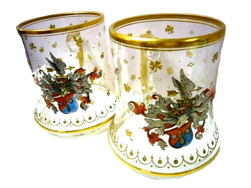Cristal moser deux chopes - cristal,