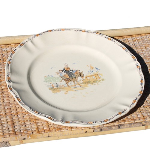 Grand plat rond - cm, en