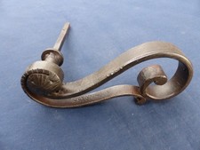 Grosse poignée fer forgé ouvragée année Porte Portillon carré de 6