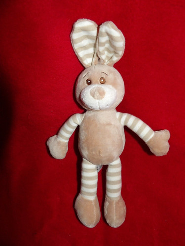 Doudou peluche lapin - doudou, beige