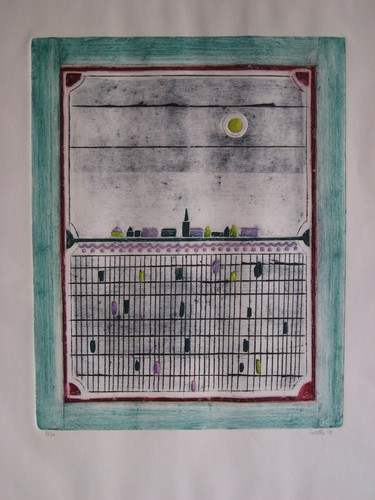 Louttre bissière gravure - louttre,