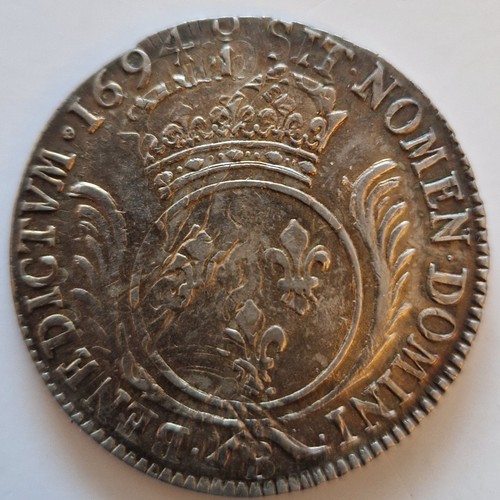 Ecu aux palmes louis xiv - ecu,