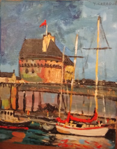 Huile sur toile saint malo - huile,