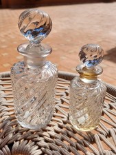 2 flacons bambou en cristal de Baccarat (prix des deux)