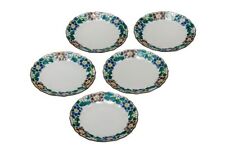 Kutani Yaki Article Japonais Plaque Plat Set 5 Yoshida-Ya Pivoine Botan 5