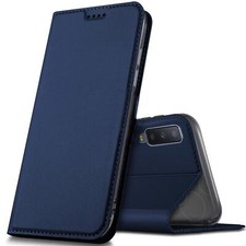 Clapet Coque Pour Samsung Galaxy A7 2018 Etui Étui Portable Housse Pliante Slim