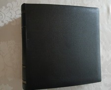 FRANCE. ALBUM TIMBRES PRESIDENCE PLEIN CUIR NOIR + BOITIER. LOT 2