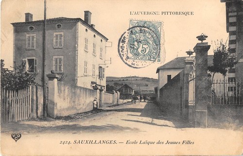Cpa sauxillanges ecole - 63,