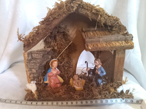 Crèche noël vintage - vintage,