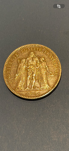 Pièce argent frs hercule - 5,