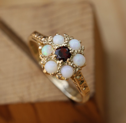 Bague vintage jaune 9ct - bague,