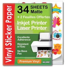 Lot de 34 feuilles de papier