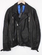 Replay Noir Veste en Cuir XL