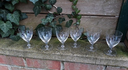 Lot verres pied vin - verres,