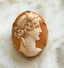 Broche camée ancienne monture - broche,