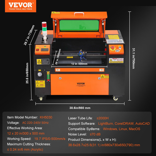 Machine gravure laser vevor - machine, de