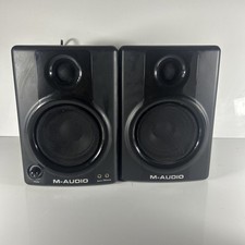 M-Audio AV40 Studio Moniteur Haut-Parleurs Paire X2 Fonctionnel Utilisé