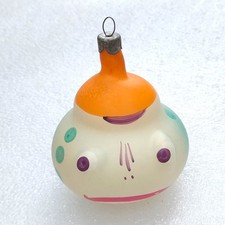 Ornement sapin de Noël vintage en verre URSS Noël jouet ancien nouvel an déco...