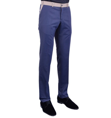 Pantalon slim fit rayé - slim,