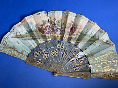 Eventail corne feuille - -,