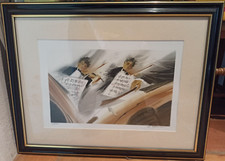 Maurice Fillonneau -2 violoncelliste Lithographie signée et numérotée cadre noir