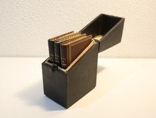 Ancien Livres Miniatures Culte Religieux avec Coffret en cuir M. Verdot France