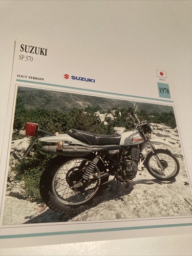 Suzuki sp370 1978 370 carte - sp370,