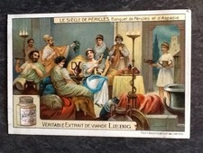 CHROMO COMPAGNIE LIEBIG SIECLE DE PERICLES BANQUET PERICLES ET D'ASPASIE 36631