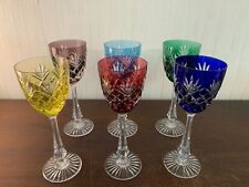 Lot 6 verres à vin taillé en cristal de Sèvres (prix des 6)