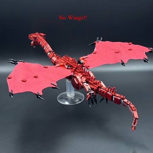 Dragon rouge foncé - foncé, et