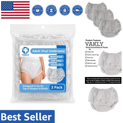 Soft vinyl incontinence pants - vinyl,