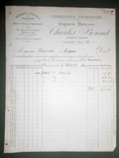 facture ancienne Charles Bonnet droguerie médicinale 1900 Besançon