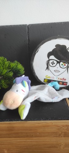 Doudou plat cheval zèbre - doudou,