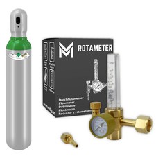 BOUTEILLE DE GAZ ARGON 4.8 1,5m3 8l + Rotameter Détendeur Régulateur Pression