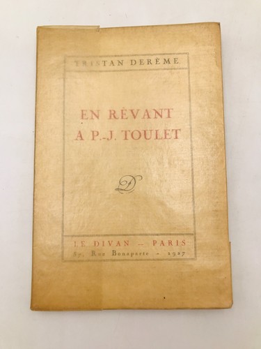 Tristan derème rêvant - derÈme,