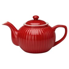 Greengate Théière Alice Rouge Pot 1 Litre Tous les Jours Vaisselle Théière Red
