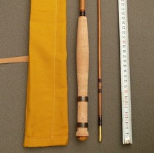 Pêche CANNE à MOUCHE 6'9 p Bambou Refendu Fly rod fishing cane bamboo trout reel